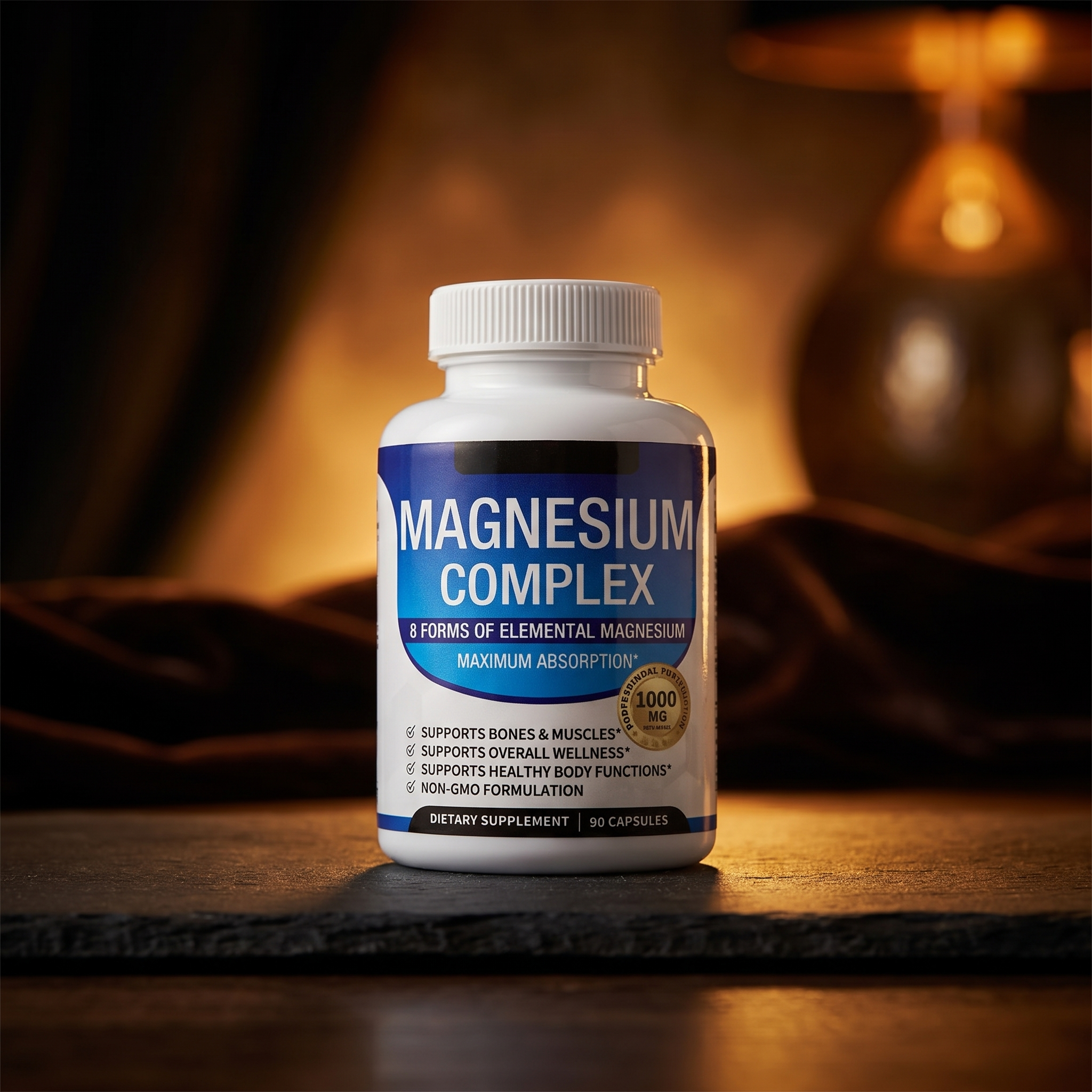 Magnesium Complex Capsules 1000mg — 4 Bottle Bundle