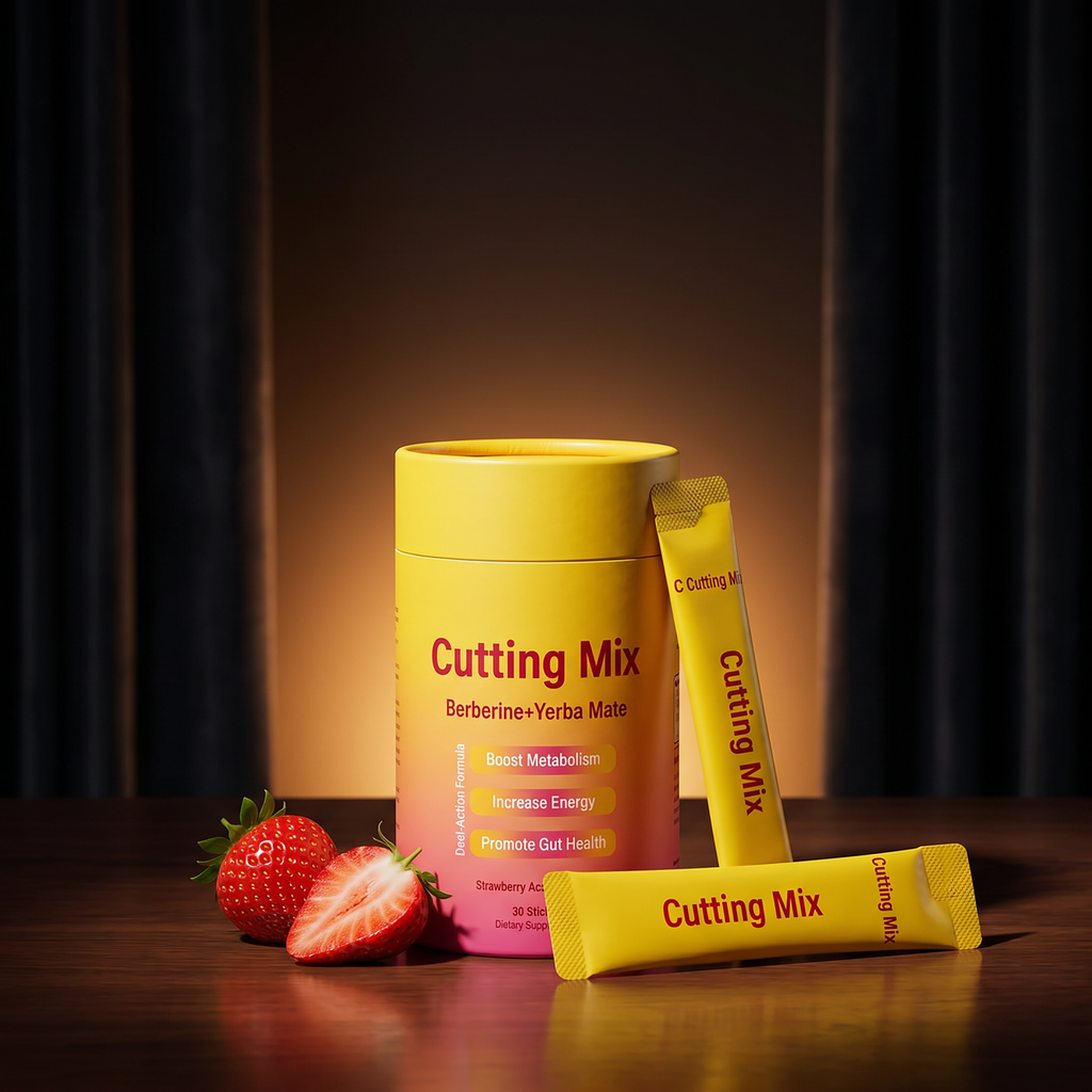 Yerba Mate Cutting Mix — Strawberry, 30 Servings