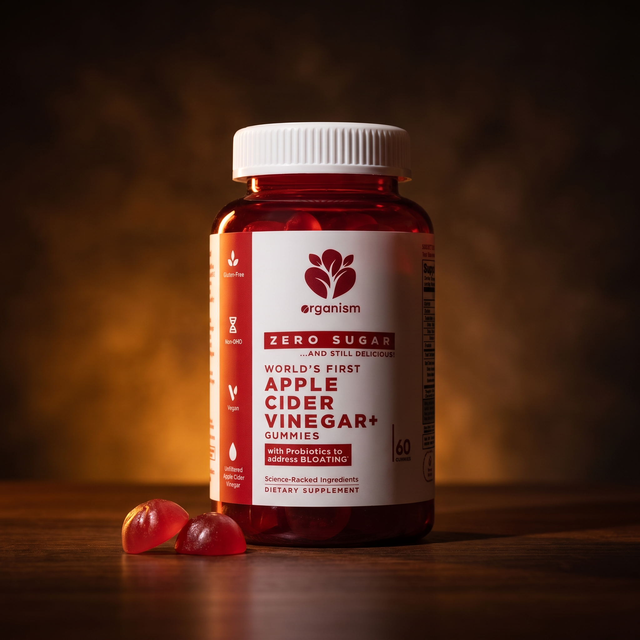 Apple Cider Vinegar Gummies — Zero Sugar with Probiotics & B12